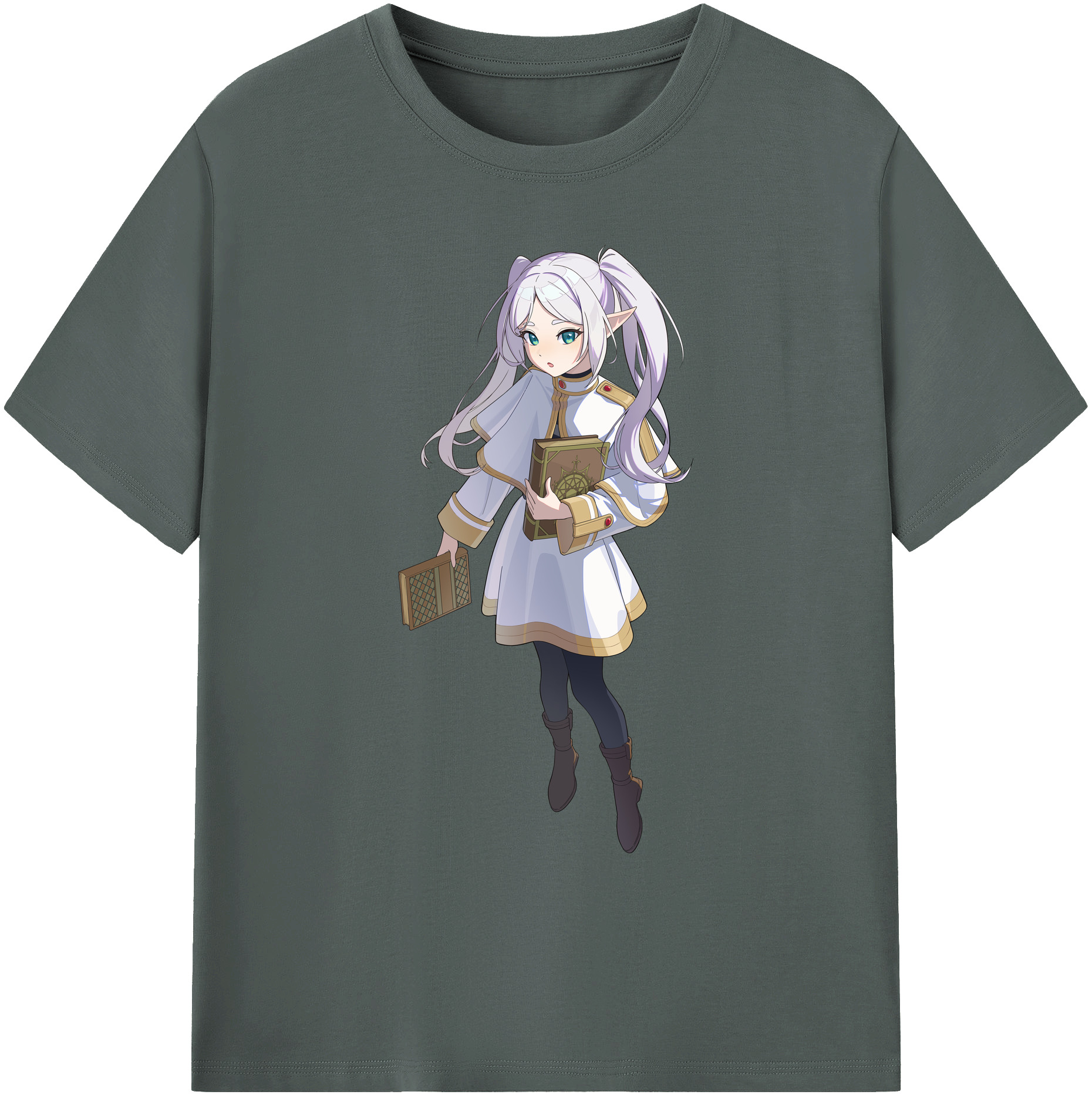 （画像用） 葬送のフリーレン Frieren 綿100％ メンズ半袖Tシャツ｜肌触りやわらか＆通気性